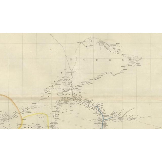 Antique Niger River Map, Arrowsmith, British Expedition Under Trotter, 1855 For Sale - Image 3 of 11