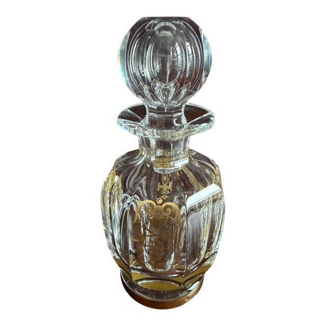 Baccarat Crystal Malmaison Empire Perfume Bottle. Never Used With Original Sticker Attached. For Sale