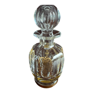 Baccarat Crystal Malmaison Empire Perfume Bottle. Never Used With Original Sticker Attached.