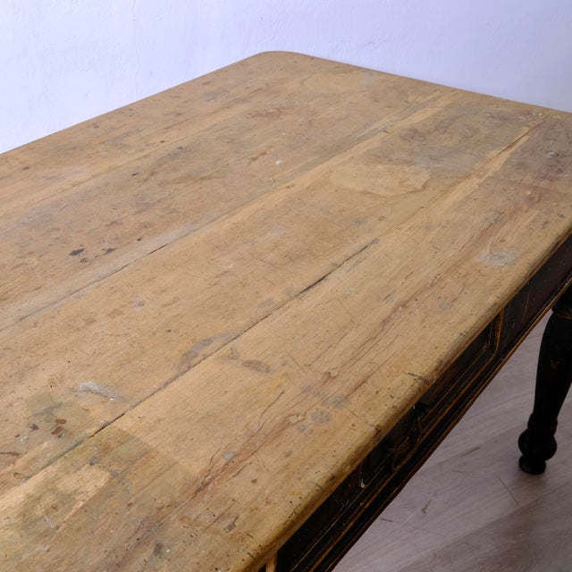 Antique Rustic Wooden Table, Italy, Late 19th Century For Sale - Image 15 of 18