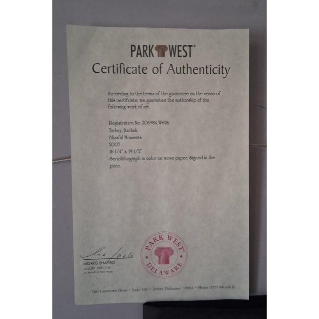 Itzchak Tarkay "Blissful Moments" Seriolithograph on Wove Paper With Coa For Sale - Image 6 of 6