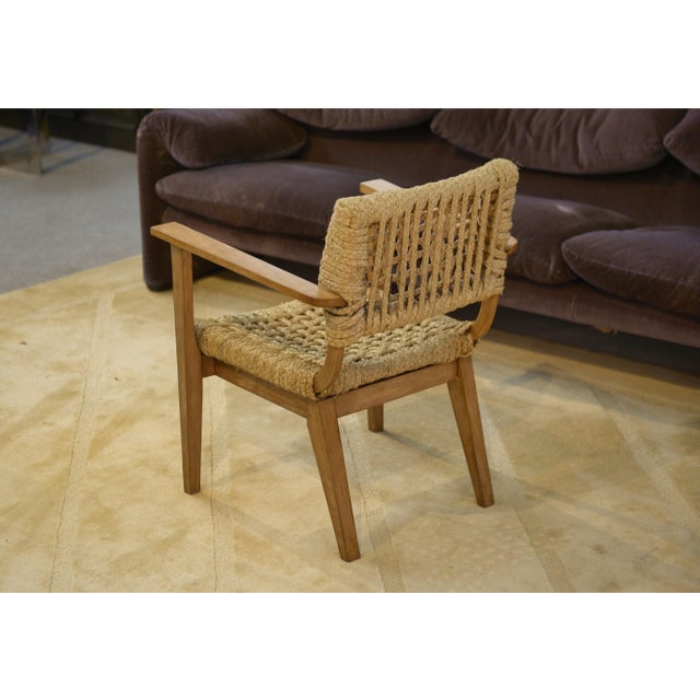 Wood Armchair by Adrien Audoux and Frida Minet for Vibo Vesoul, 1940s For Sale - Image 7 of 10