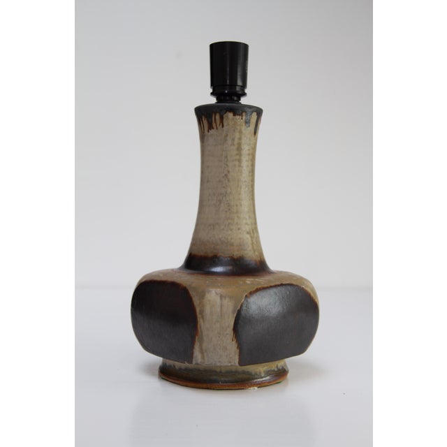 Mid-Century Danish Stoneware Table Lamp by Aksel Larsen for Axella, 1970s For Sale - Image 6 of 18