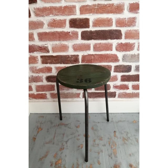 Vintage Industrial Black Stool, in Very Good conditions. Designed 1970 to 1979