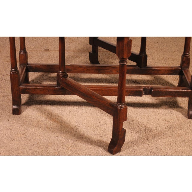 18th Century Oak Gateleg Table For Sale - Image 4 of 12