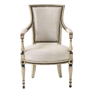 French Directoire Painted Fauteuils For Sale