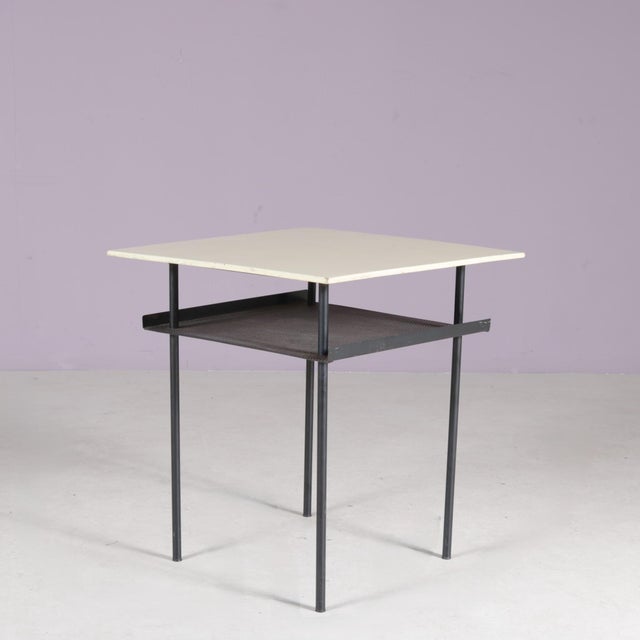 Black Side Table by Wim Rietveld for Auping, 1950s For Sale - Image 8 of 8
