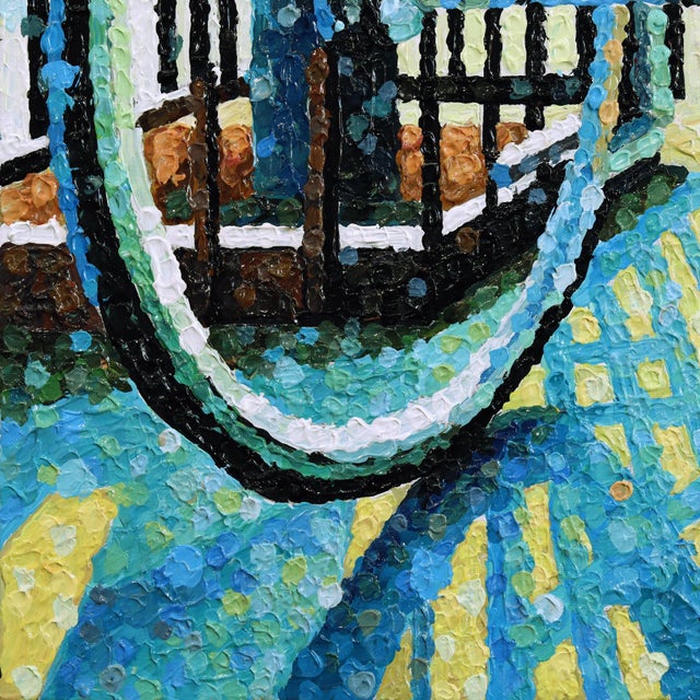 Live Through You - Original Urban Bicycle Still Life Pointillist Acrylic Painting For Sale In Los Angeles - Image 6 of 9