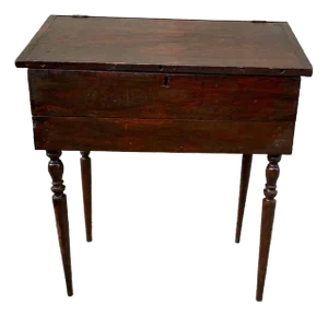 Antique Early American Primitive Style Slant Front Desk