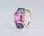 Metal Christina Addison Yellow Gold Zircon Mini Emerald Cut Ring For Sale - Image 7 of 12