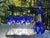 Traditional Vintage Set of 9 Horst Belda Germany Sapphire Cut-to-Clear Wine Hocks With Matching Decanter - 10 pcs For Sale - Image 3 of 12