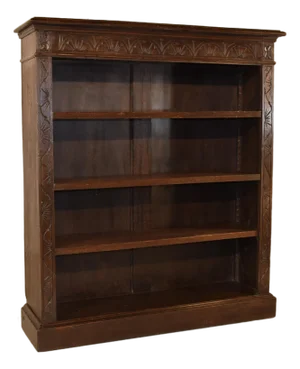 19th Century English Carved Bookcase