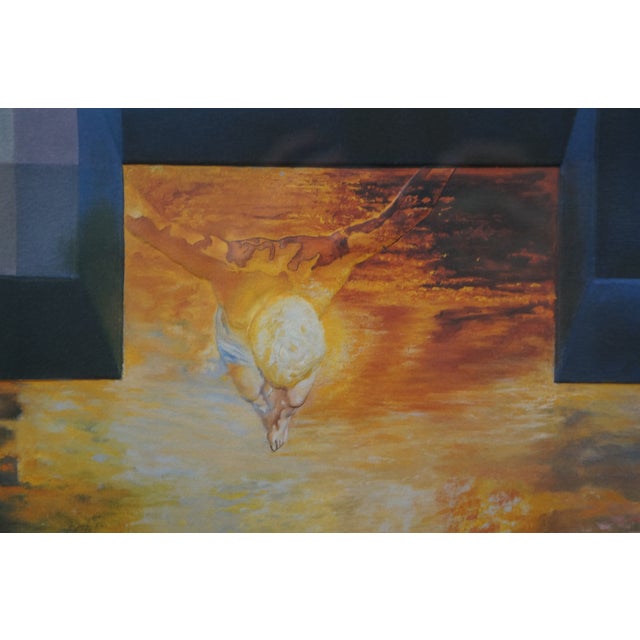 Late 20th Century Salvador Dali Abraham Lincoln in Dalivision Optical Illusion Lithograph 32" For Sale - Image 12 of 14