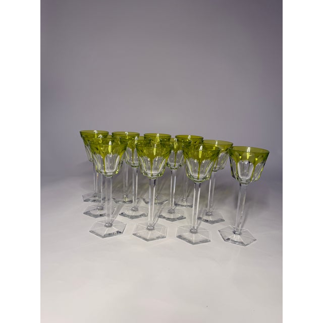 Early 20th Century Early 20th Century Set of 12 Baccarat Rhine Crystal Glasses For Sale - Image 5 of 7