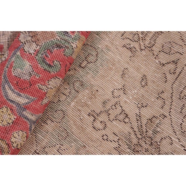 Red 1990's Vintage Blue/Red Wool Rug - 7'10'' X 10'8'' For Sale - Image 8 of 10