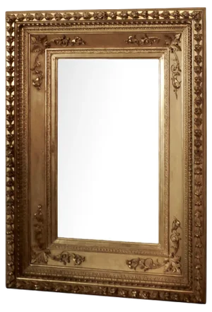 Large 19th Century French Baroque Gilt Wall Mirror, 1850s