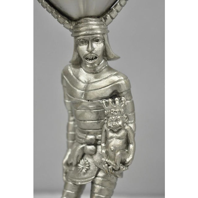 Early 21st Century Vintage Royal Order of Jesters Figural Pewter Metal Mirth Is King Award Goblet For Sale - Image 5 of 14