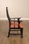 12 Custom Black Lacquered Asian Inspired Dining Chairs For Sale - Image 15 of 18
