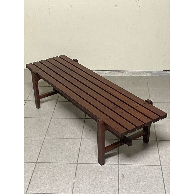 1960s Vintage Danish Teak Bench, 1960s For Sale - Image 5 of 18