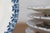19th Century French Terre de Fer Blue and White Asparagus Plates, Six Available For Sale - Image 4 of 6