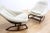 Beige Pair of 1960s Gemini Rocking Pod Chairs by Walter S. Chenery for Lurashell For Sale - Image 8 of 12