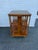 Vintage Edwardian Style Leather Top Yewwood Revolving Bookcase For Sale - Image 16 of 17