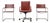 vintage Leather Chairs by Matteo Grassi, 1980s, Set of 3 For Sale