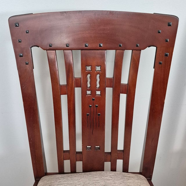 Mission Late 20th Century Blacker House Mahogany Side Chairs in the Style of Greene and Greene Arts & Crafts, a Pair For Sale - Image 3 of 18
