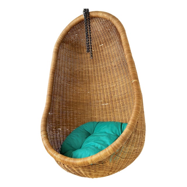 Vintage Hanging Egg Chair attributed to Nanna Ditzel, 1960s For Sale