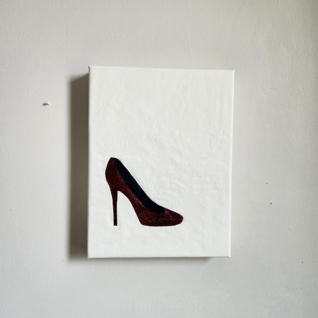 2020s Minimalist Handmade Leather Art "Where Troubles Melt Like Lemon Drops" For Sale - Image 5 of 5