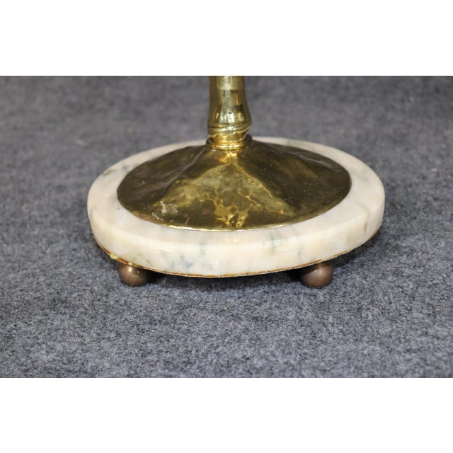 Pair Anthony Redmile Attributed Brass and Ostrich Egg Candle Sticks For Sale In Philadelphia - Image 6 of 11