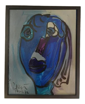 Abstract Painting by Peter Keil - Framed