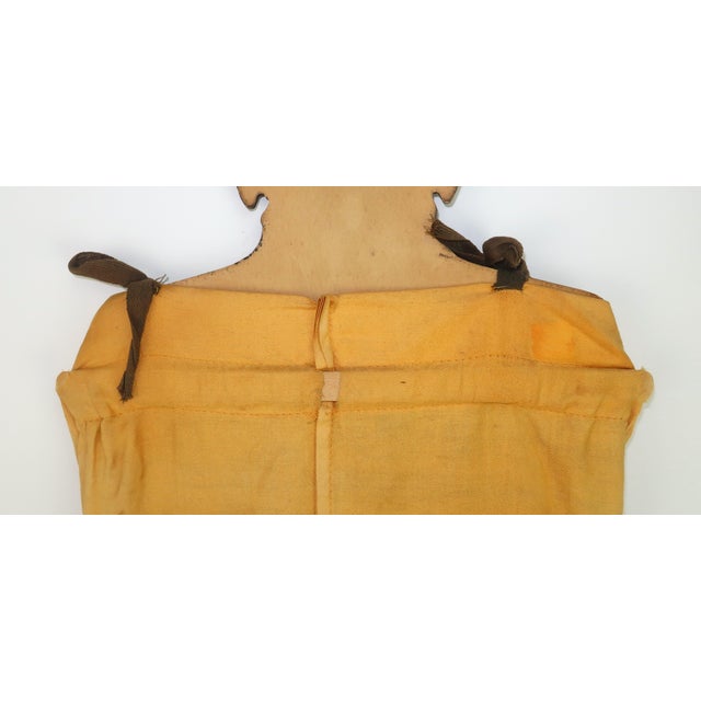 Don Shasteen Studios Hand Painted Art Deco 'Laundress' Hanging Bag, 1920's For Sale - Image 10 of 12