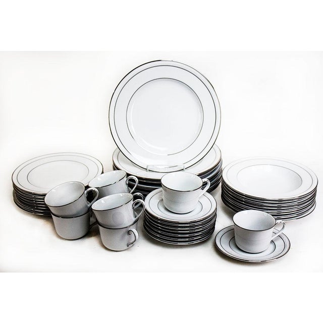 Noritake China Stoneleigh White Scapes Set of 40 Pristine Pcs Chairish