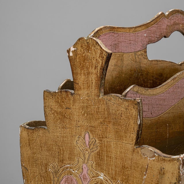 20th Century Italian Wooden Newspaper Stand For Sale - Image 4 of 8