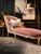 Wood French Provincial Style Dusty Rose Velvet Chaise Lounge For Sale - Image 7 of 11