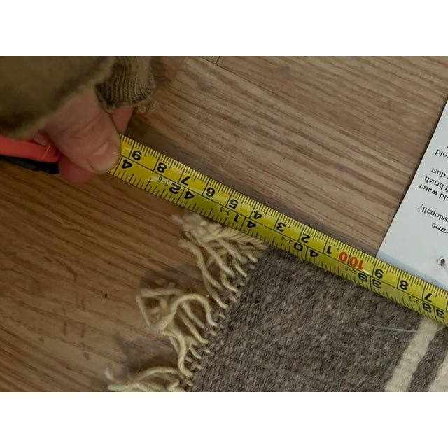 Textile Vintage Handwoven Mexican Wall Art Tapestries- Set of 2 For Sale - Image 7 of 8