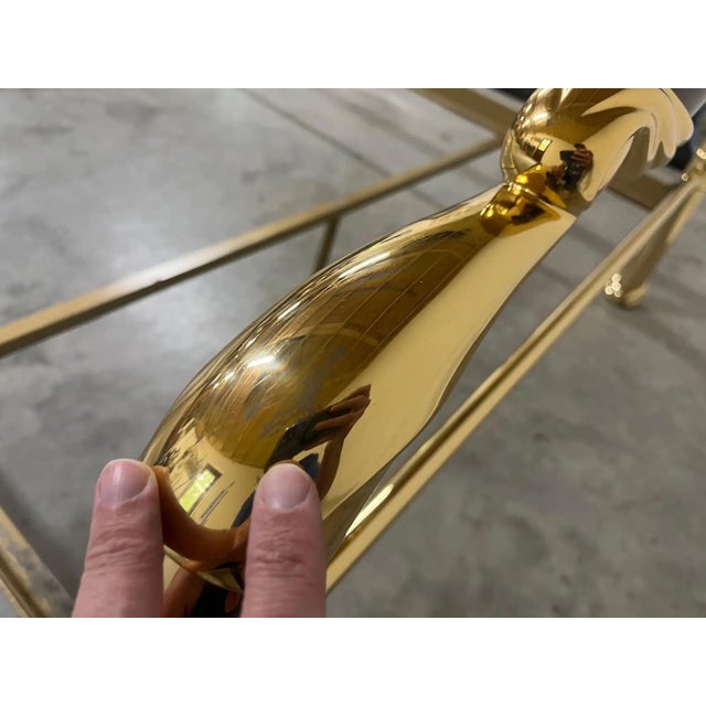 Brass Art Deco Art Nouveau Solid Brass & Enameled Steel Double Bed Armoni Essebi Italy For Sale - Image 8 of 10