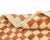 Timeless hand-knotted wool rug with a checkered design in Sunlit Sienna and Ivory, offering a timeless, cozy aesthetic....