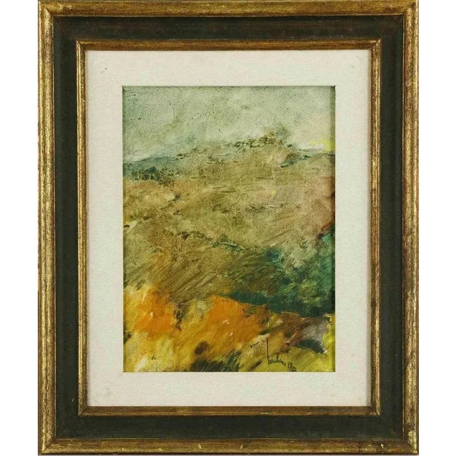 Marco Barberio, Landscape in Abruzzo, 1979, Oil on Canvas, Framed For Sale - Image 4 of 4