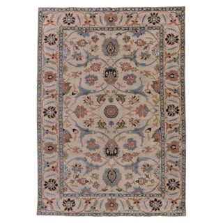Traditional Oriental Inspired Handmade Wool Rug by Doris Leslie Blau For Sale