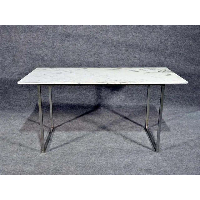 Mid-Century Modern Marble Table For Sale In New York - Image 6 of 6