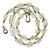 Praziolite Graduated Necklace With Goldy Accents For Sale