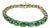 14 Carat Natural Oval Emerald Cut Cocktail Tennis Bracelet 14 Karat Yellow Gold For Sale