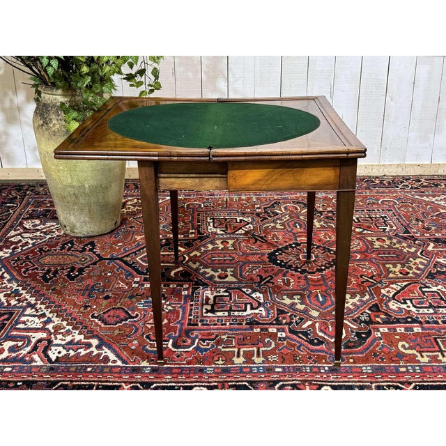 19th Century Games Table in Mahogany and Walnut For Sale - Image 14 of 18