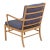 Colonial Chair in Blue Fabric by Ole Wanscher For Sale - Image 3 of 5
