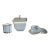 Mid-Century Rosenthal Azur Kronach-Germany Smoking Vanity Set For Sale