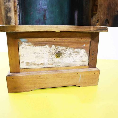 Wooden Bookcase with Glass Door and Painted Boat Section For Sale - Image 11 of 18