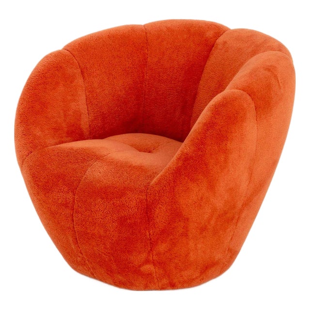 Sacha Lakic for Roche Bobois "Astrea" Swivel Arm Chair For Sale
