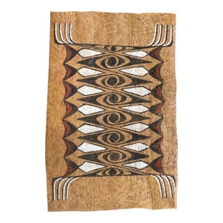 1960s Painted Bark Cloth Papua New Guinea For Sale